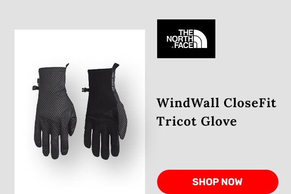 The North Face WindWall CloseFit Tricot Glove