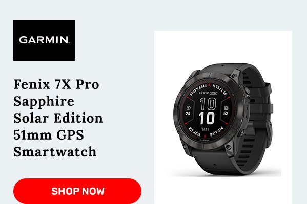 Garmin fenix 7X Pro Sapphire Solar Edition 51mm GPS Smartwatch