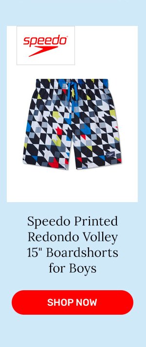 Speedo Printed Redondo Volley 15 Boardshorts for Boys