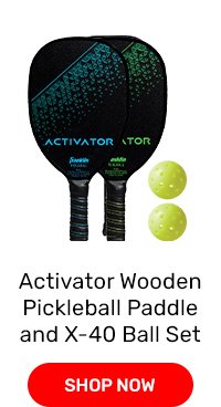 Franklin Activator Wooden Pickleball Paddle and X-40 Ball Set
