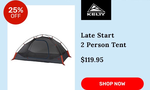 Kelty Late Start 2 Person Tent - SHOP NOW
