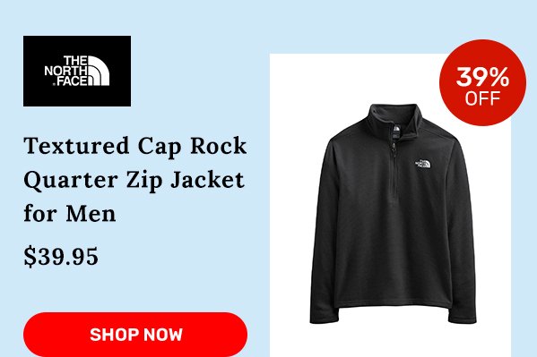 The North Face Textured Cap Rock Quarter Zip Jacket for Men - SHOP NOW