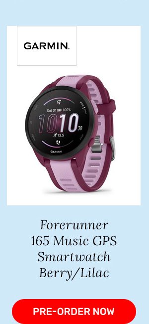 Garmin Forerunner 165 Music GPS Smartwatch Berry/Lilac