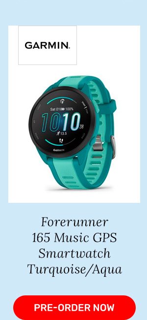 Garmin Forerunner 165 Music GPS Smartwatch Turquoise/Aqua