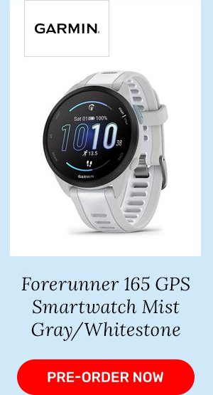 Garmin Forerunner 165 GPS Smartwatch Mist Gray/Whitestone