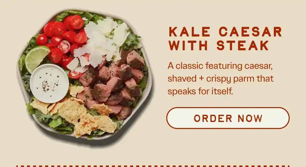 Kale Caesar with Steak