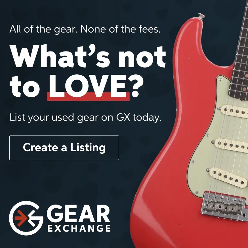 All of the gear. None of the fees. What's not to love? List your used gear on GX today.