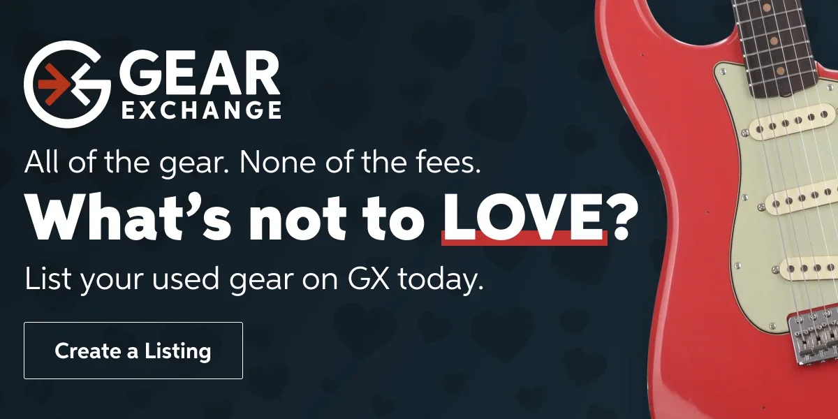 All of the gear. None of the fees. What's not to love? List your used gear on GX today.