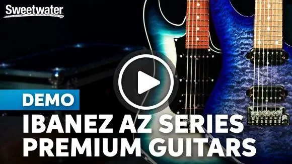 Ibanez AZ-series Guitars: 10-way Dynamics & Unparalleled Versatility. Watch Now.