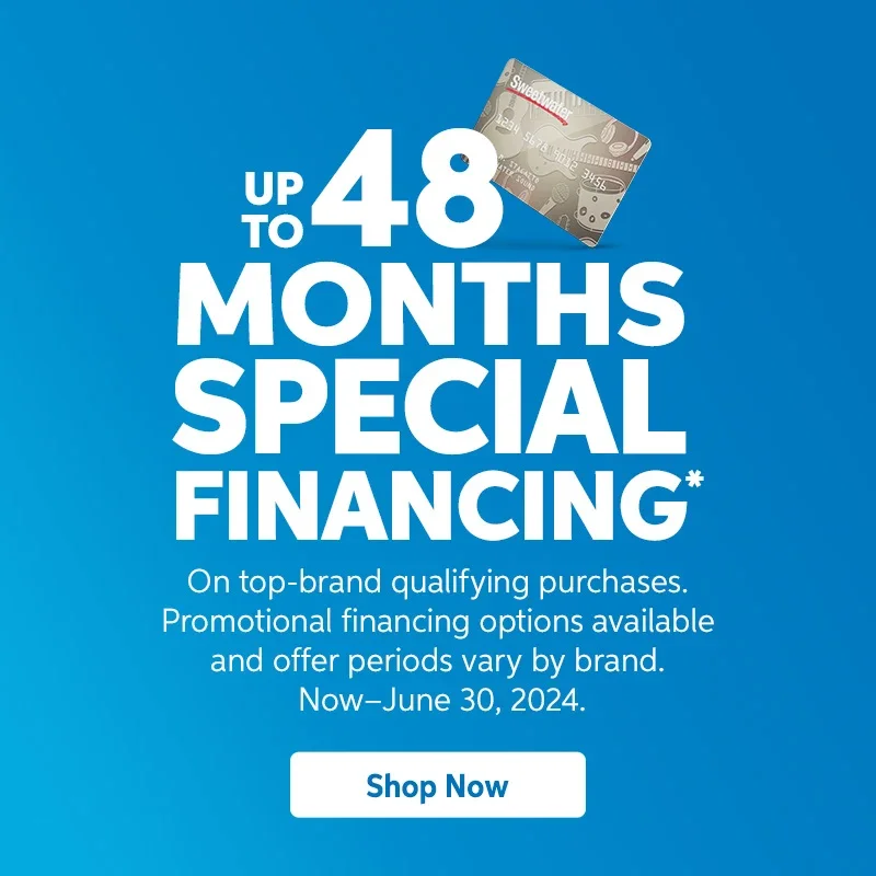 Up to 48 months special financing on top-brand qualifying purchases. Conditions apply. Now through June 30, 2024. Shop now.