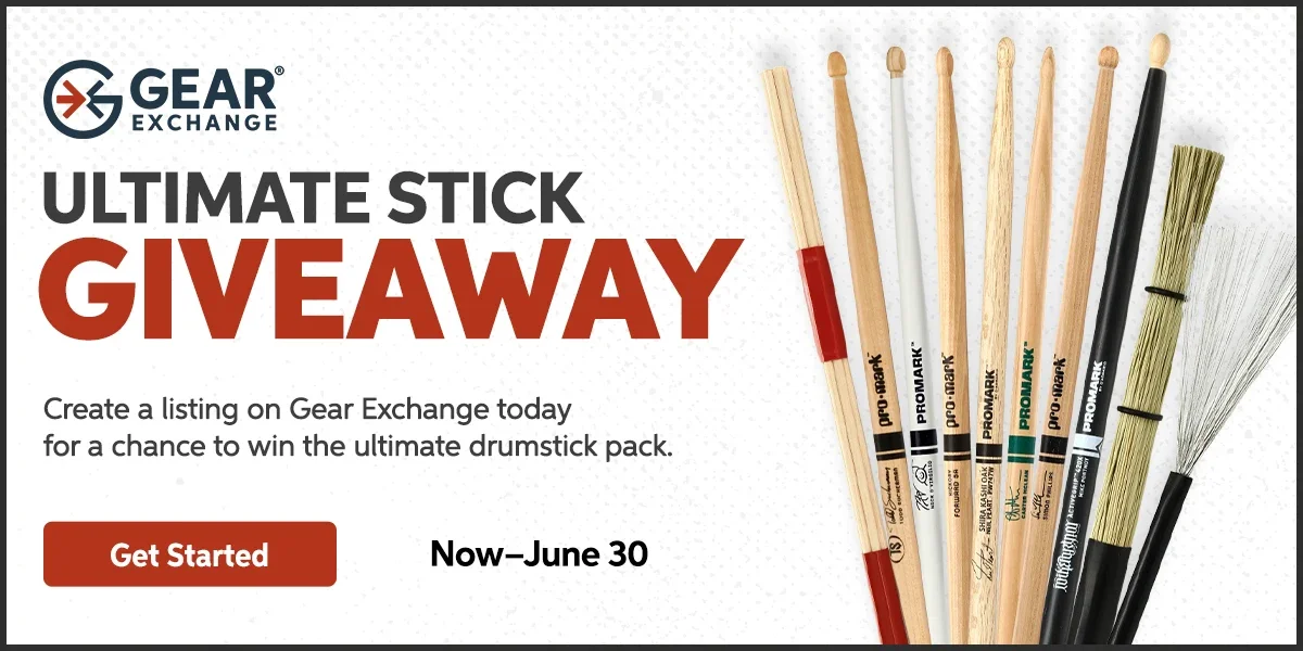 Ultimate stick giveaway - Create a listing on Gear Exchange today for a chance to win the ultimate drumstick pack. Get started.