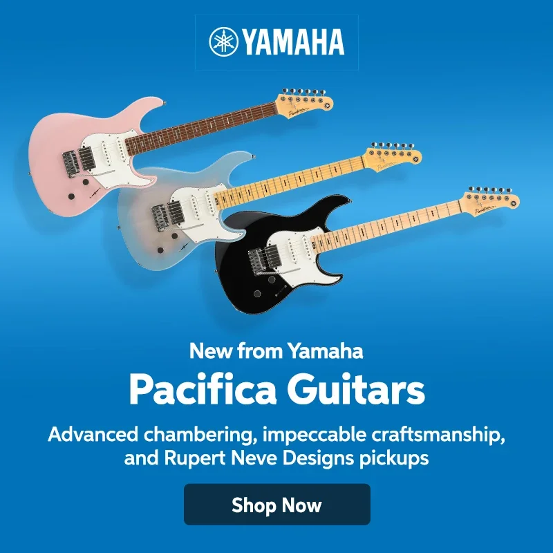 New from Yamaha: Pacifica guitars. Advanced chambering, impeccable craftsmanship, and Rupert Neve Designs pickups. Shop now.