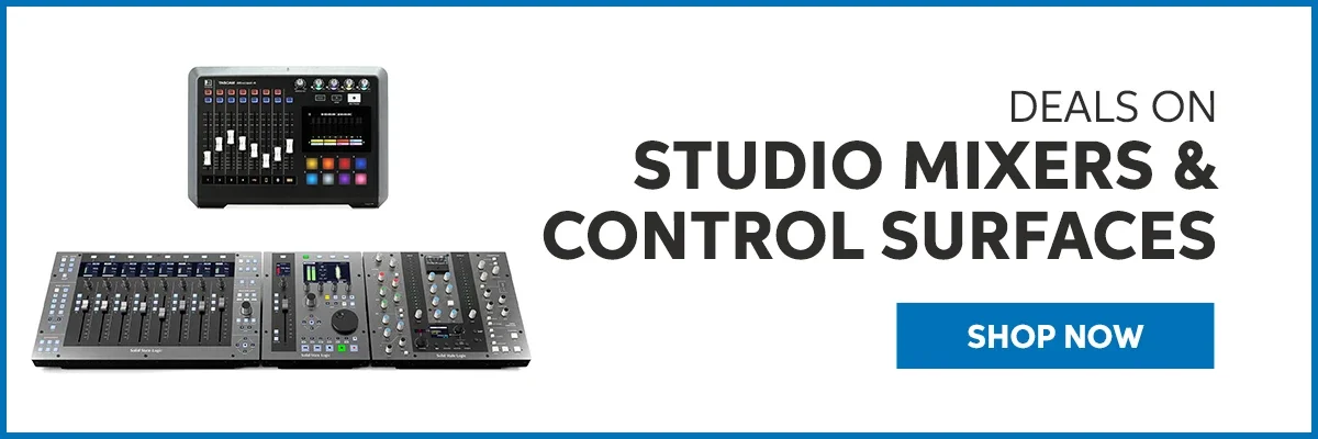 Deals on Studio Mixers & Control Surfaces. Shop Now.