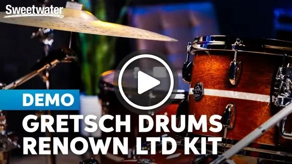 Gretsch Drums Renown LTD: Four Pieces of Double-platinum, Percussive Power. Watch Now.