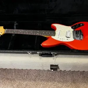 Kurt Cobain Jag-Stang Electric Guitar - Fiesta Red with Rosewood Fingerboard
