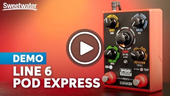 Line 6 POD Express: Versatile, HX-fueled Tones Meet Pedalboard Convenience