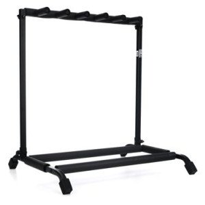 Rok-It RI-GTR-RACK5 Collapsible Folding Guitar Rack for 5 Acoustic or Electric Guitars