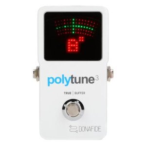 TC Electronic PolyTune 3 Polyphonic LED Guitar Tuner Pedal with Buffer