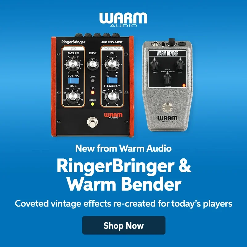 New from Warm Audio: RingerBringer & Warm Bender. Coveted vintage effects re-created for today's players. Shop now.