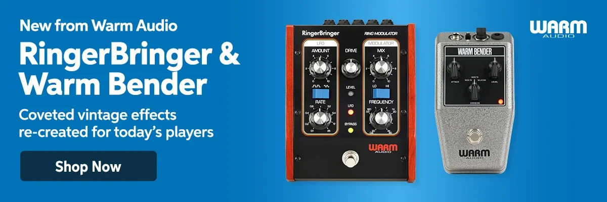 New from Warm Audio: RingerBringer & Warm Bender. Coveted vintage effects re-created for today's players. Shop now.