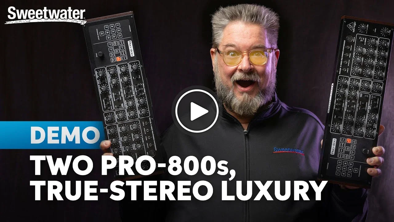 Video: Total Stereo Immersion: Dual Behringer Pro-800 Synths for 3D Analog Soundscapes. Watch now.