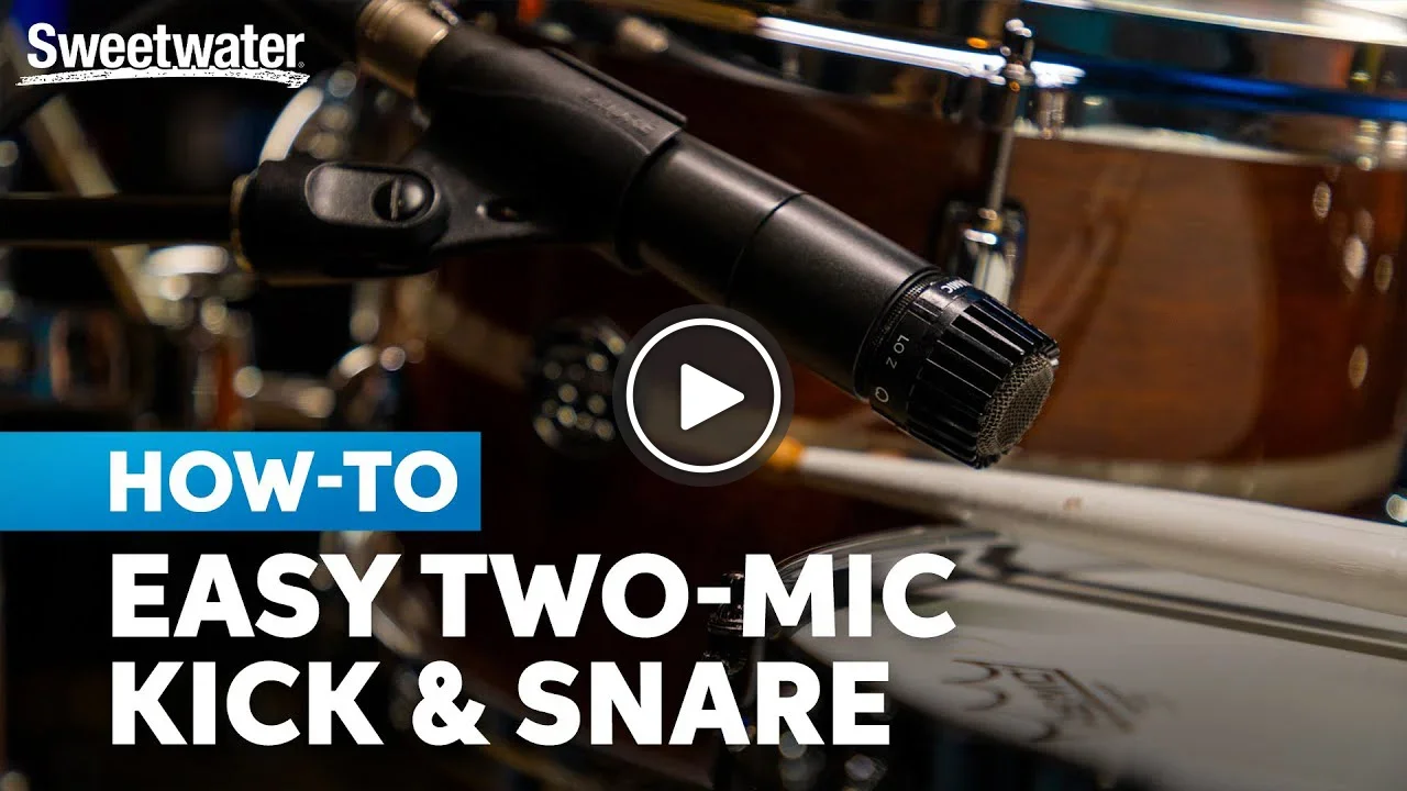 Video: How to Use Two Mics on One Drum for Astounding Results: Kick & Snare Edition. Watch now.