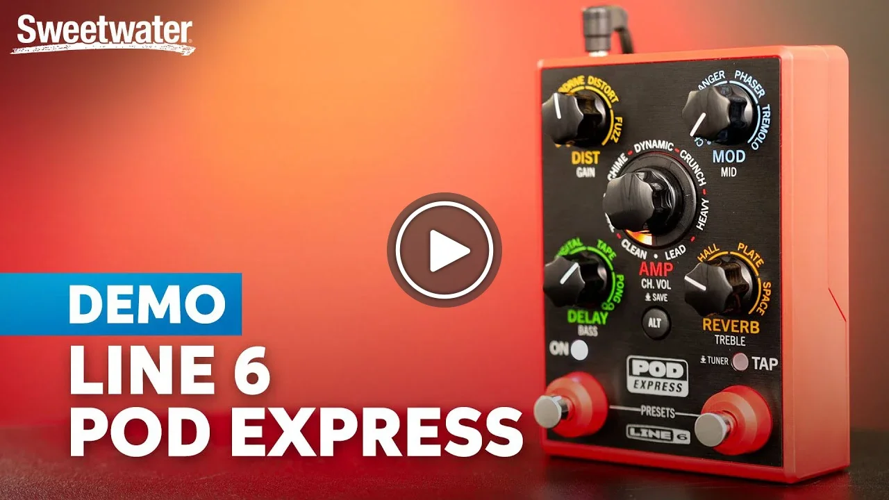 Video: Line 6 POD Express: Versatile, HX-fueled Tones Meet Pedalboard Convenience. Watch now.