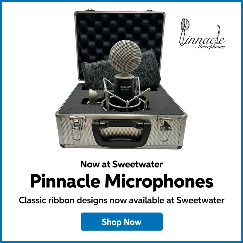 Now at Sweetwater: Pinnacle Microphones. Classic ribbon designs now available at Sweetwater. Shop now.