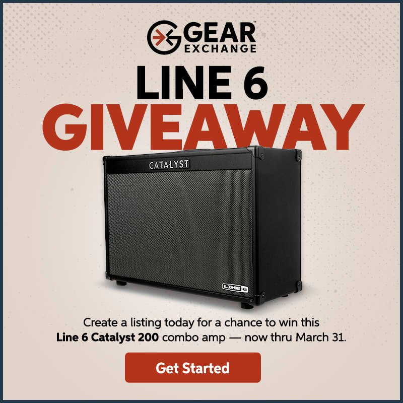 Gear Exchange Giveaway. Create a listing on Gear Exchange today for a chance to win a Line 6 Catalyst 200 combo amp Get Started.