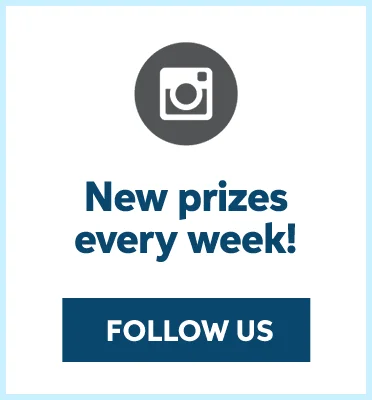 New prizes every week on Instagram!