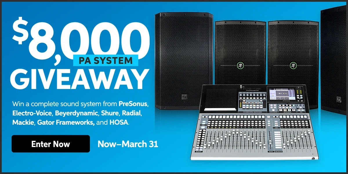 Enter the \\$8,000 PA System Giveaway!