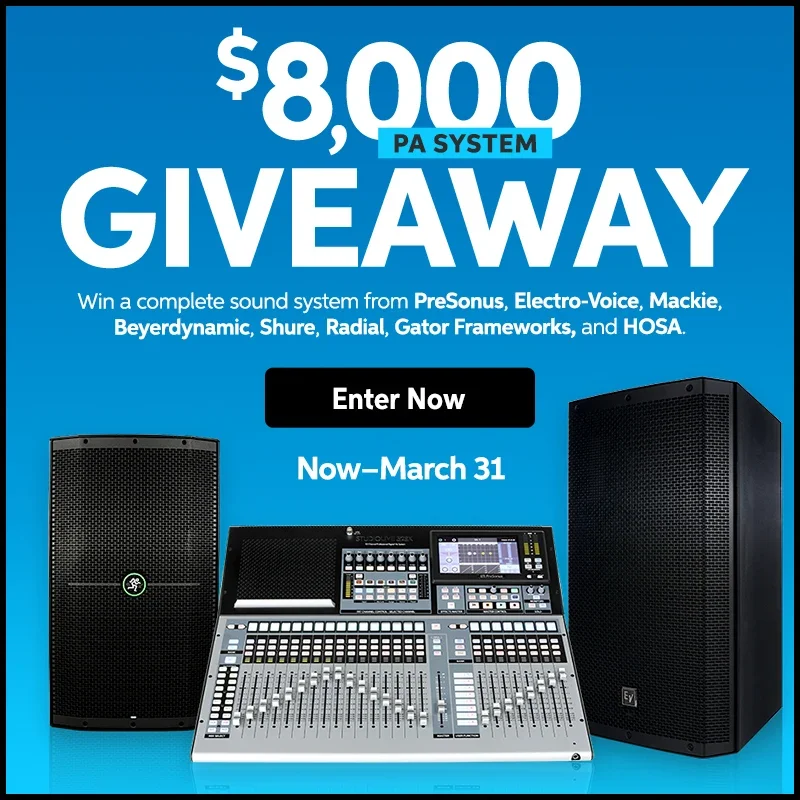 Enter the \\$8,000 PA System Giveaway!