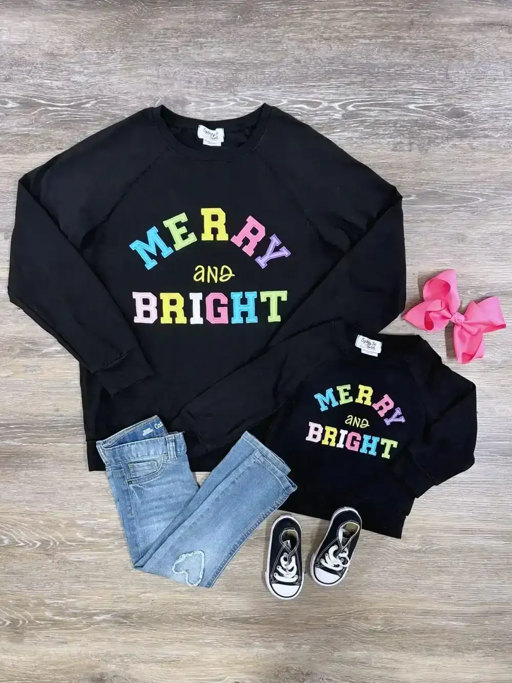 Mommy & Me - Merry & Bright Matching Pullover Top