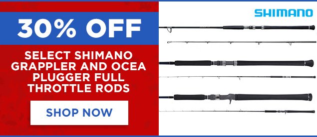 30% Off Select Shimano Rods