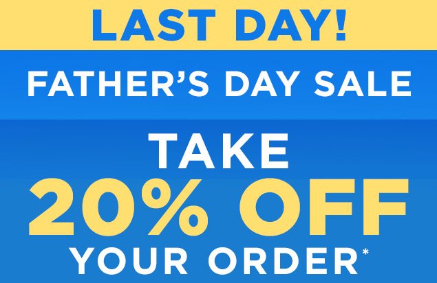 Take 20% off your order