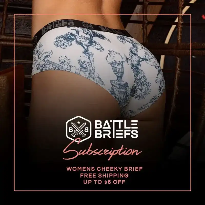 Image of Battle Briefs Women's Cheeky Monthly SUBSCRIPTION