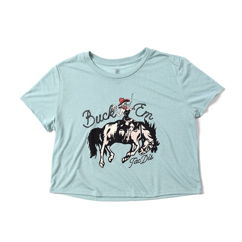 Image of TD Buck 'Em Women's Crop Top T-Shirt