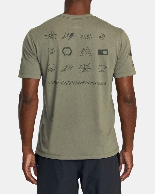 Image of RVCA VA Scrap Elements Wicking T-Shirt