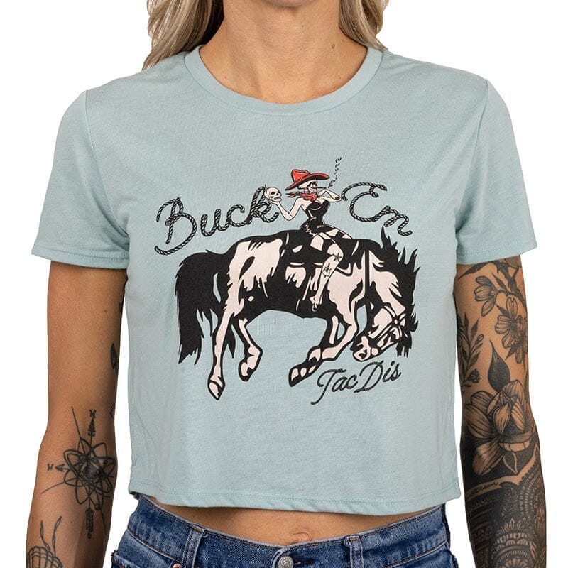 Image of TD Buck 'Em Women's Crop Top T-Shirt