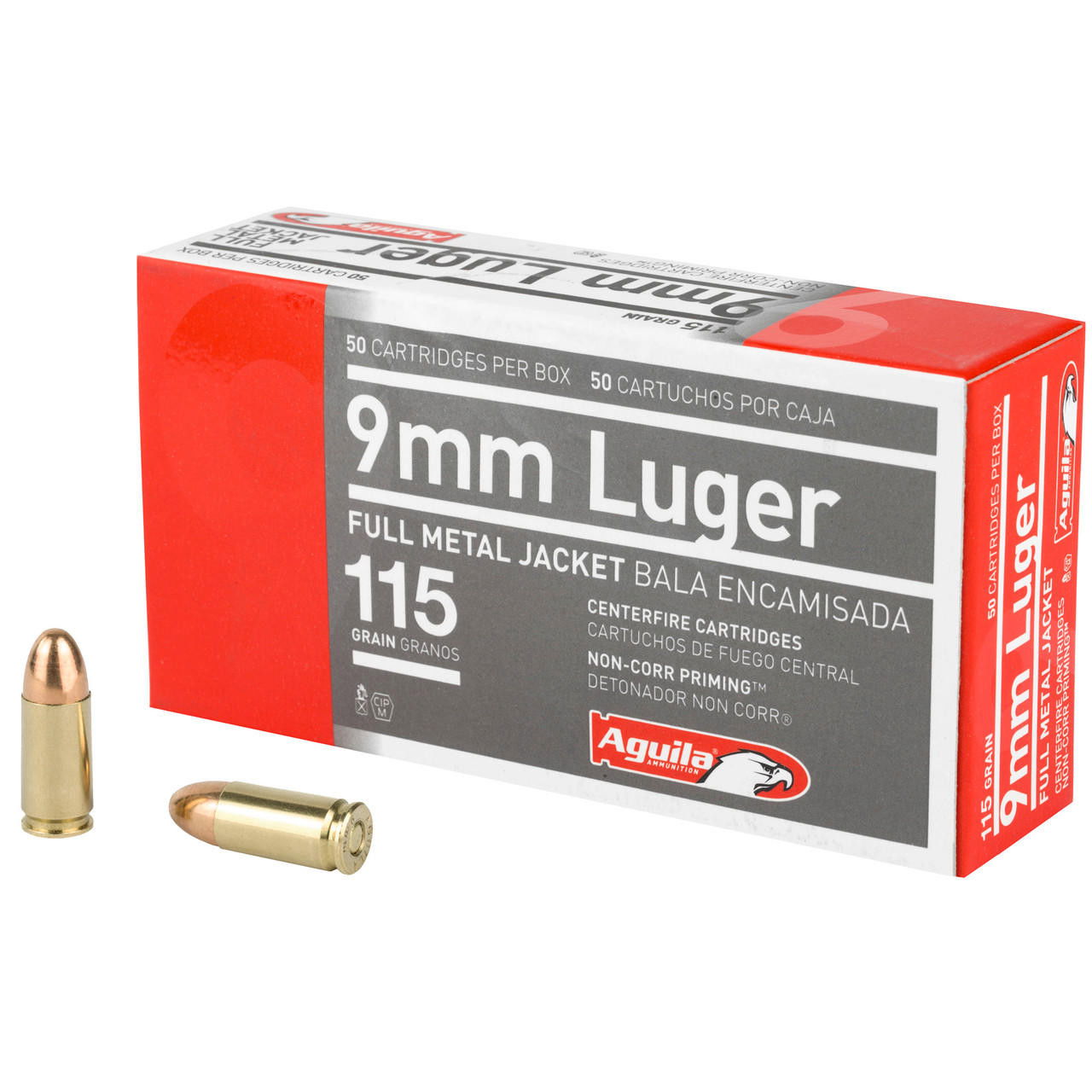 Image of Aguila 9mm 115gr Fmj 50/1000