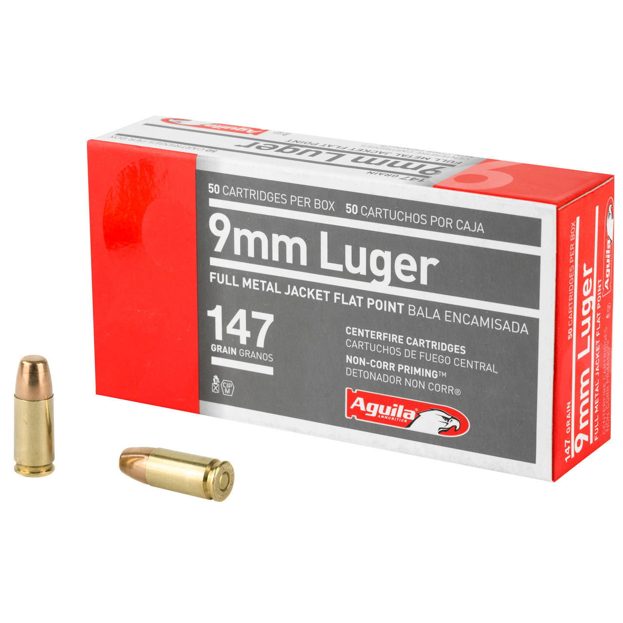 Image of Aguila 9mm 147gr Fmj Fp 50/1000