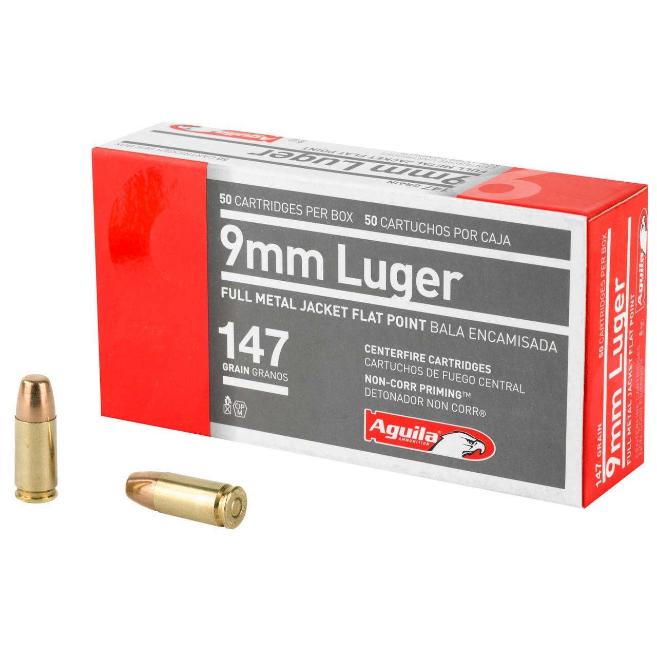 Image of Aguila 9mm 147gr Fmj Fp 50/1000