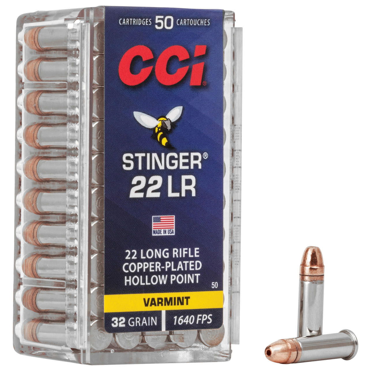 Image of CCI "Stinger" 22lr Hollow Points 50/5000