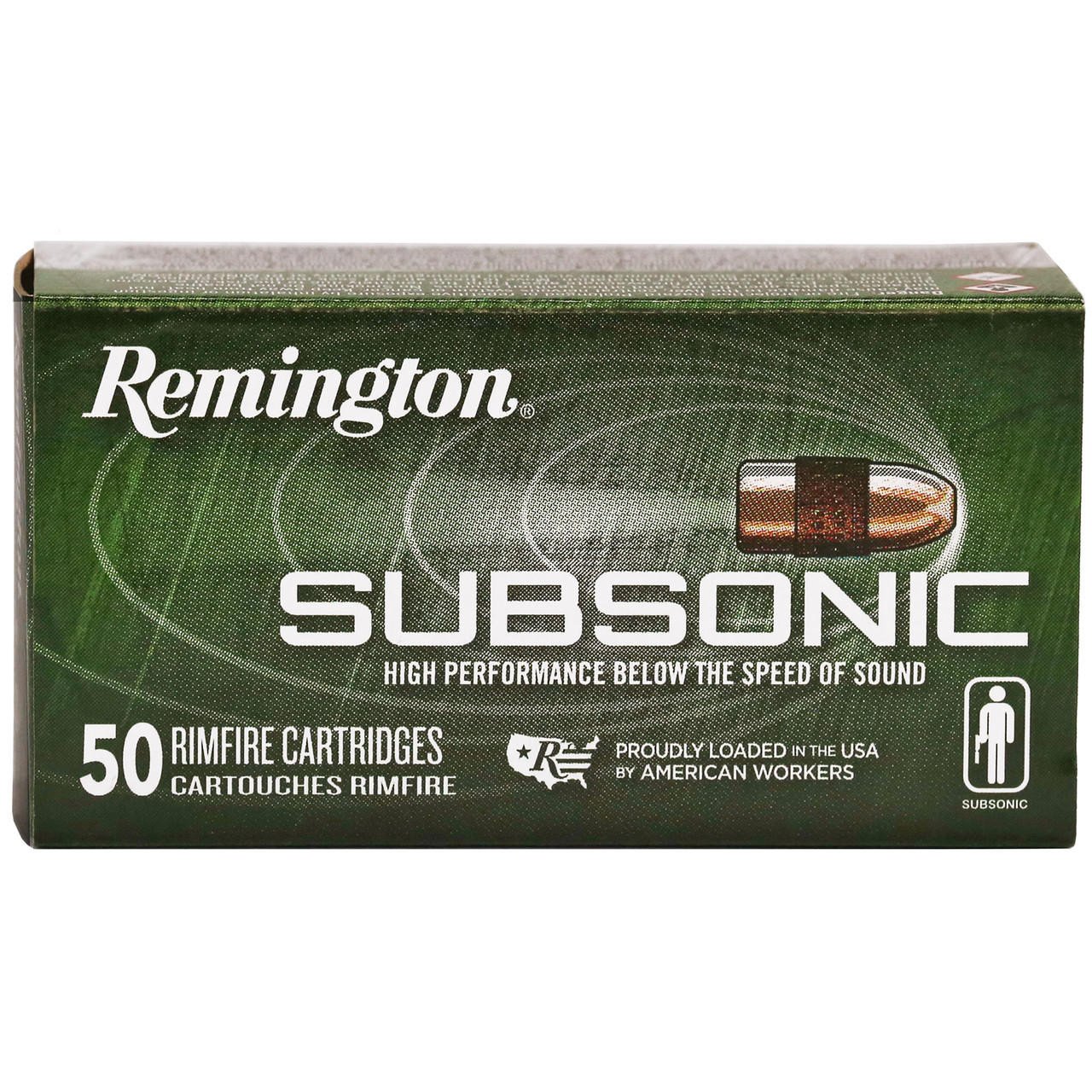 Image of Remington Subsonic 22LR 40gr HP 50/5000