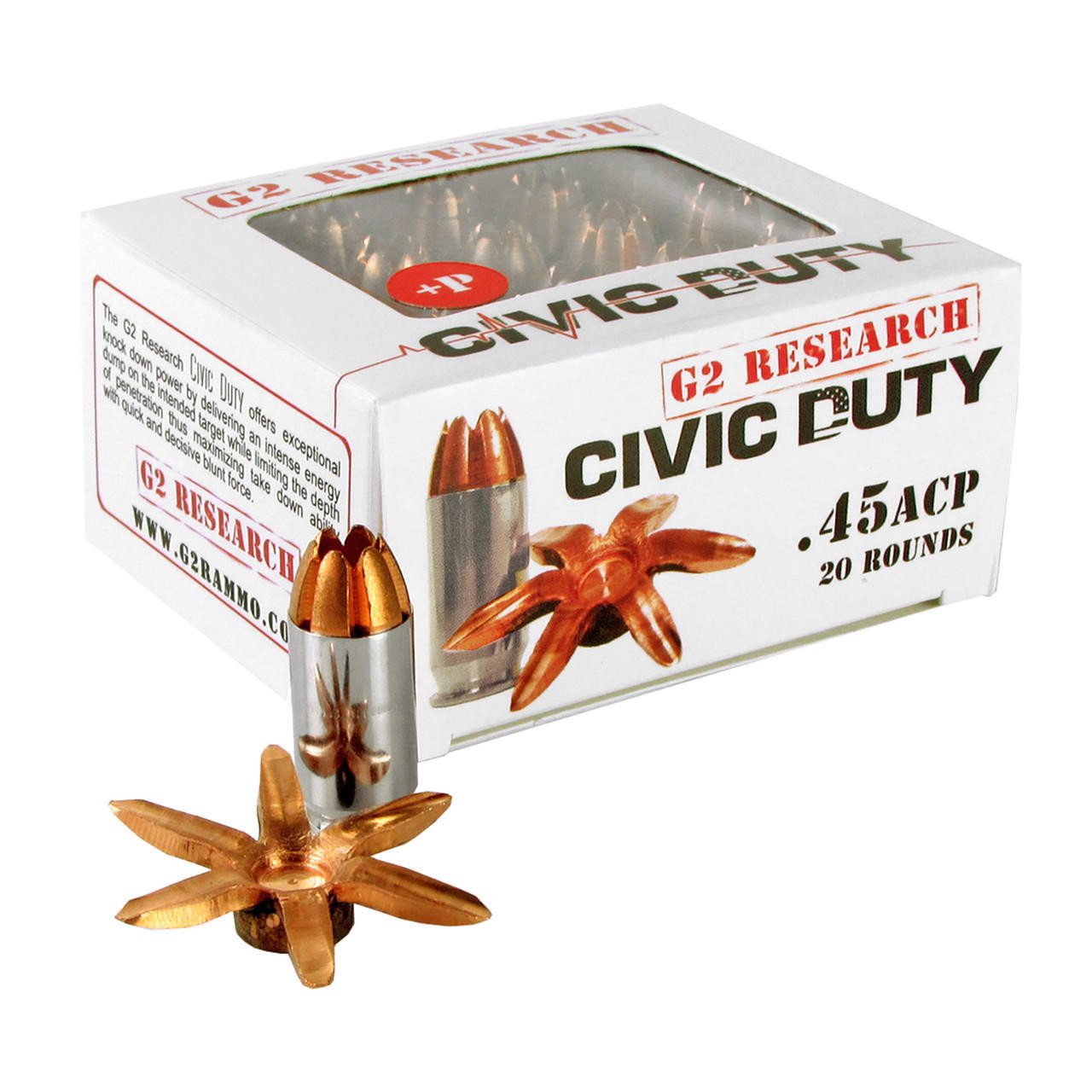 Image of G2r Civic Duty 45acp 164gr 20/500