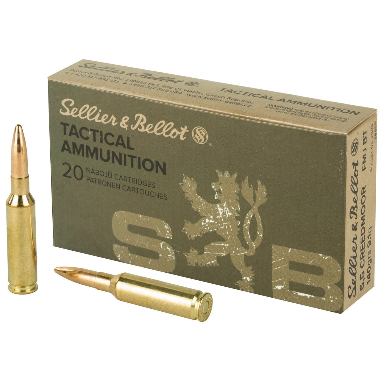 Image of S&b 6.5creed 140gr Fmj 20/500