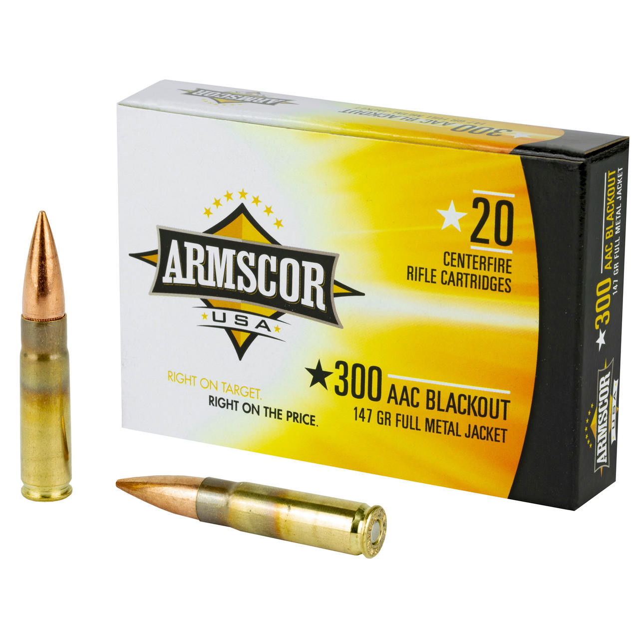 Image of Armscor 300blk 147gr Fmj 20/200