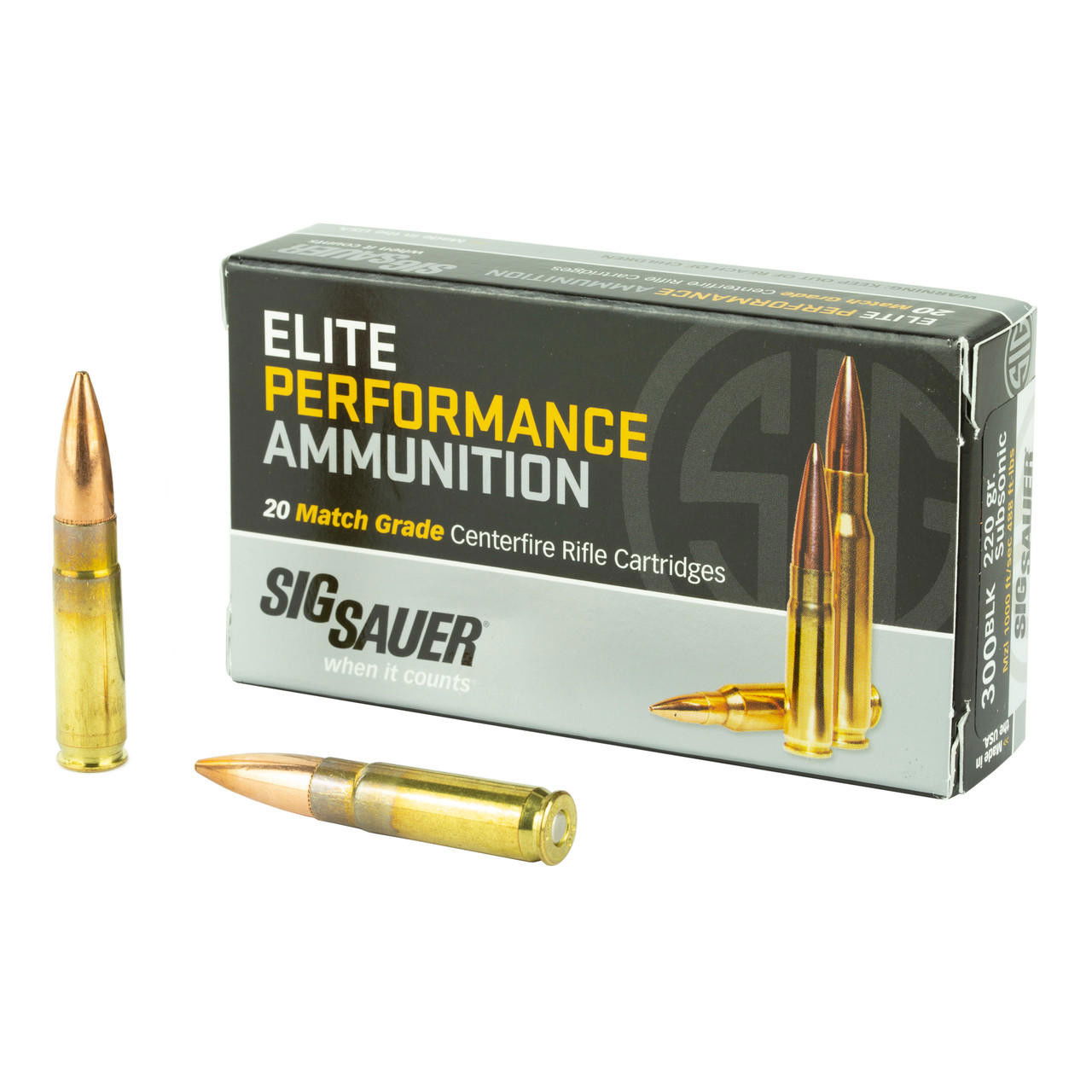 Image of Sig Ammo 300blk 220gr Otm 20/500