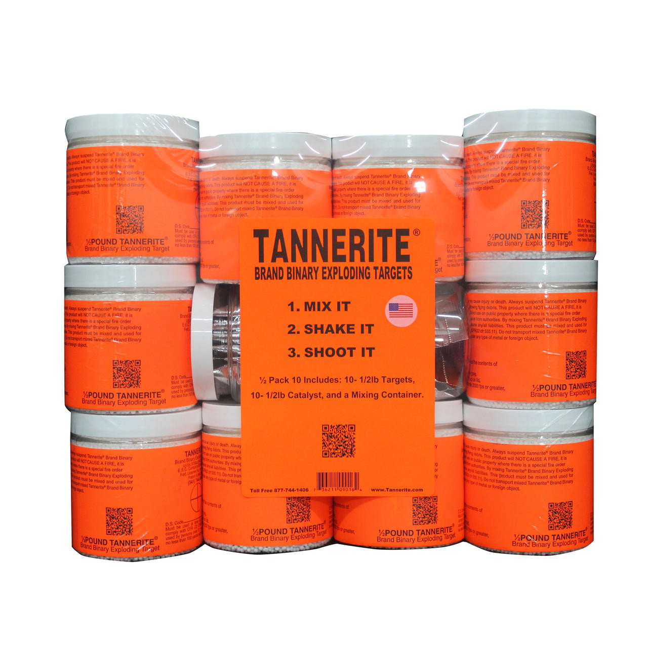 Image of Tannerite Full Brick 1/2lb Target 10 Pack