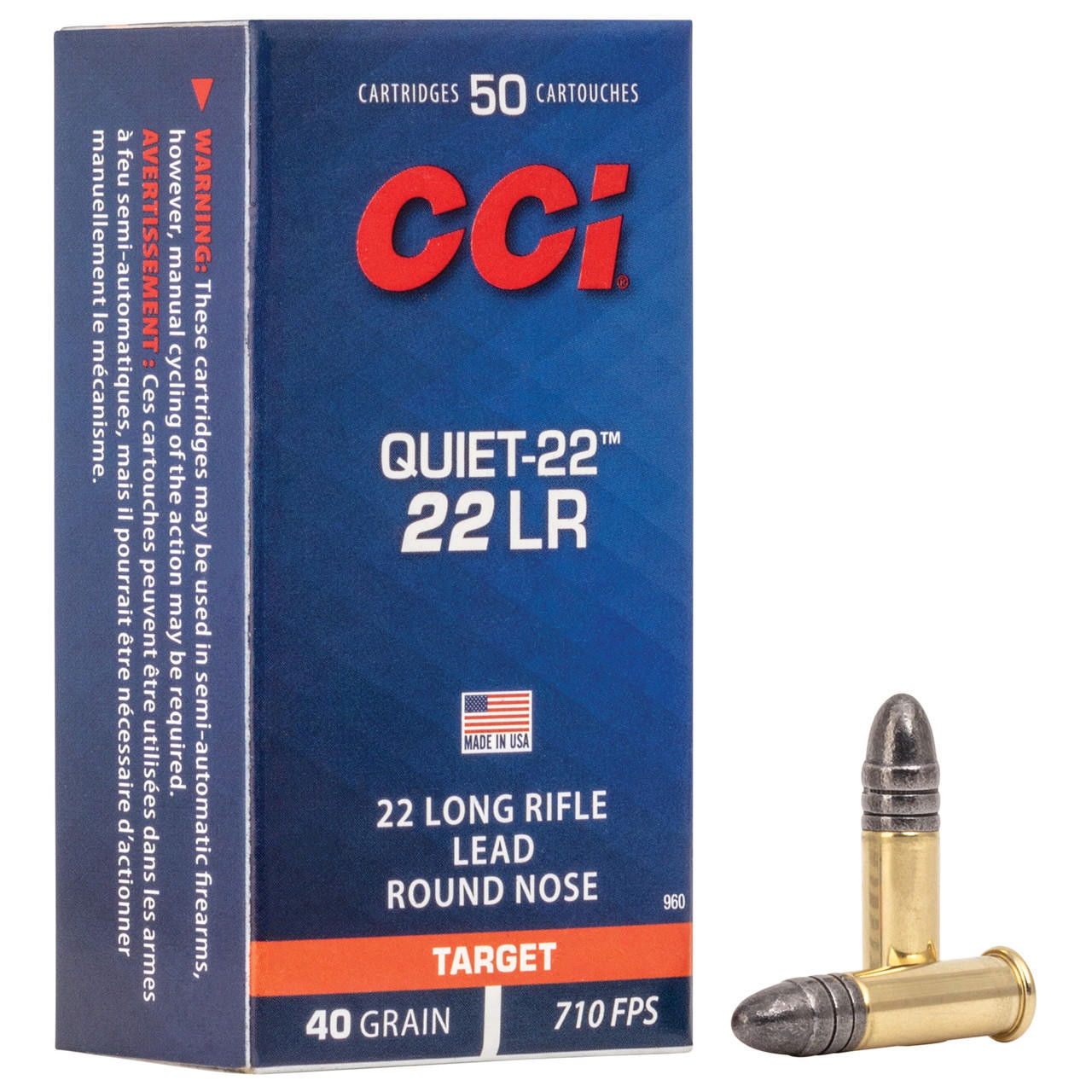 Image of Cci Quiet 22lr 40gr Lrn 50/5000